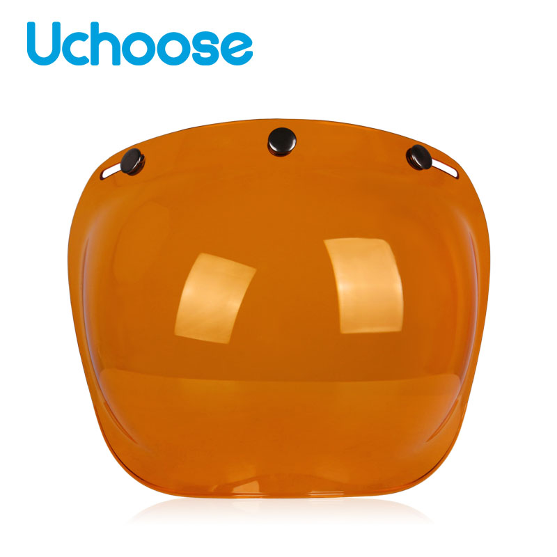 Visera para casco de cara abierta, cascos de motocicleta, viseras de burbujas abatibles hacia arriba, lente Capacete, accesorios para casco de motocicleta: Lavanda