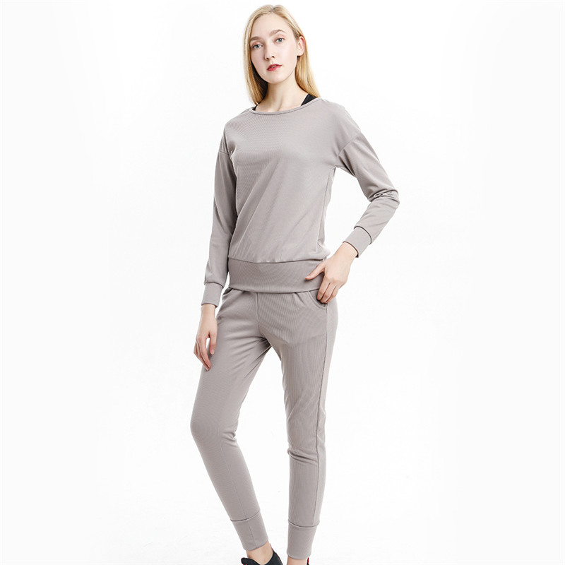 Autumn Outdoor Women Clothing Set Casual Sport Tops And Pants 2 Piece Set Women O Neck Long Sleeve Women Sportswear Set