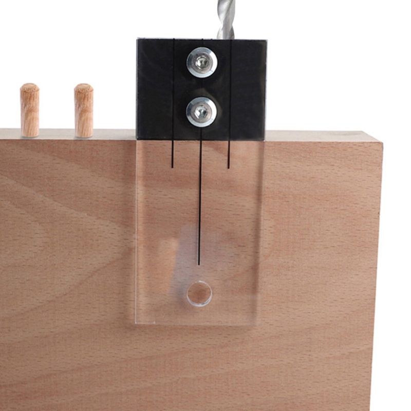 Dowel Jig Acrylic Hardened Steel Pocket Hole Jig 1/4 Inch Drill Guide Locator