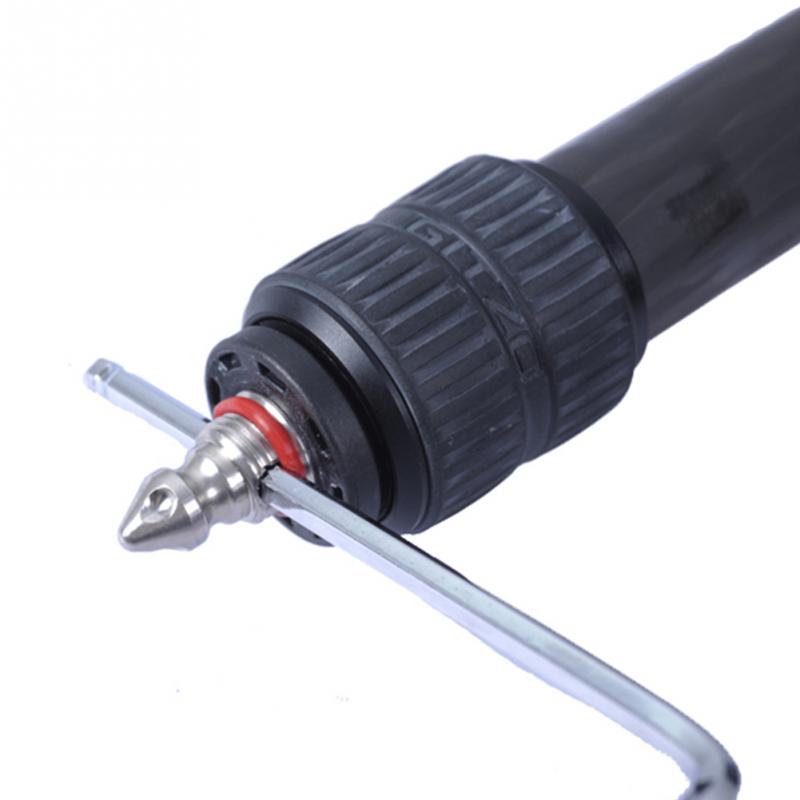 3 sæt stativ skridsikker rustfrit stål kamera stativ spike monopod med låg fod skrue mount holdbar til gitzo  ct1531 2531