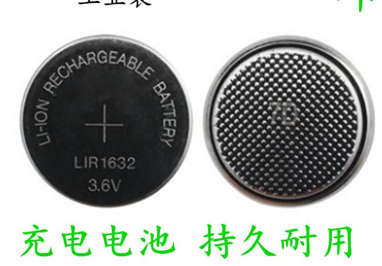 2 Stuks Li-Ion Oplaadbare Batterij LIR1632 3.6V Lithium Knop Ingebouwde Knoopcel Batterijen Horloge Cellen Lir 1632 vervangt CR1632