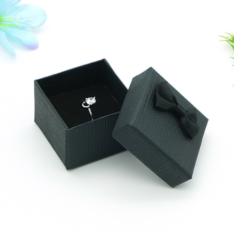 Rosett smyckesförpackning örhängen ring halsband armband display förvaringsfodral smyckesorganisation 5 x 5 x 3.5cm: Grön