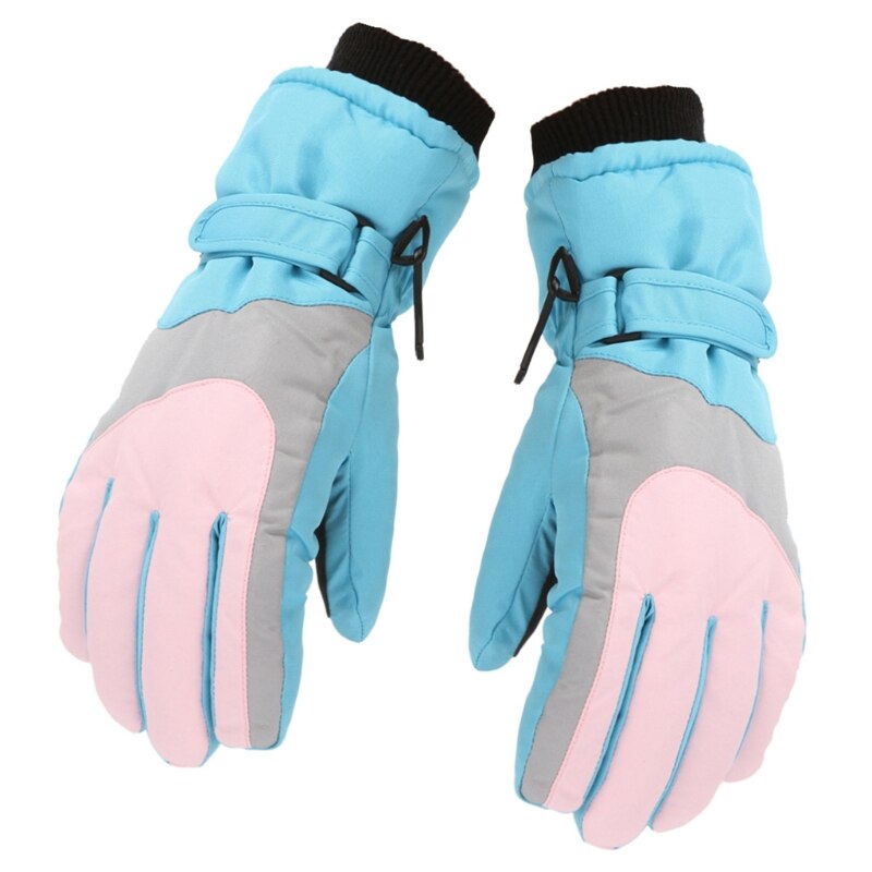 Kids Child Winter Thicken Warm Mountain Snowboard Ski Gloves Waterproof Mittens: 5