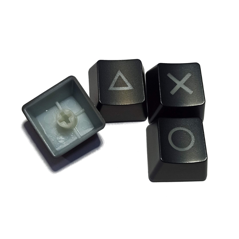 4Pcs Shine Through Keycaps ABS Backlit Etched Shine-Through Light OEM keycaps
