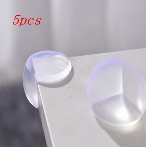 Baby Safety Table Corner Protector Transparent Anti-Collision Angle Cover Edge Corner Guard Child Security TXTB1: 5pcs