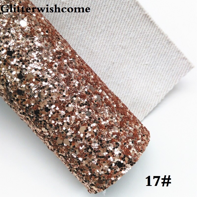 Glitterwishcome 30 x 134cm mini rullavinyyli jousille, paksu glitter nahkakangasvinyyli yhteensopivalla pohjalla jousille , gm078: 17