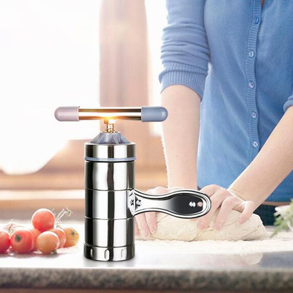 Home Stainless Steel Manual Press Pasta Machine Noodle Maker Cutter Fruit Juicer