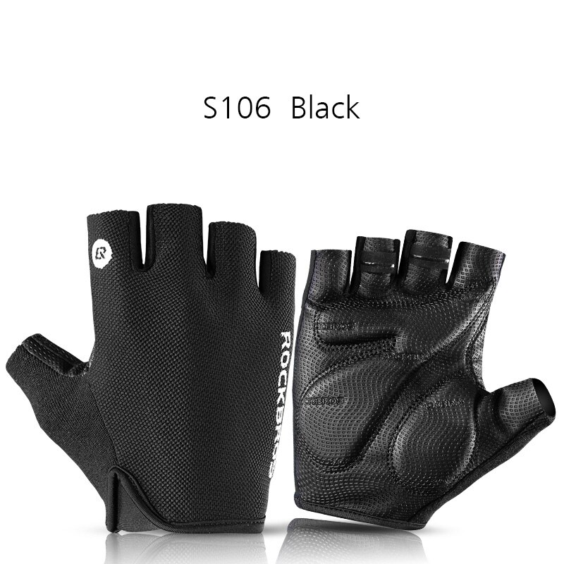 ROCKBROS Pro Bike Cycling Gloves Half Finger GEL Pad Shockproof Mens Women Spring Summer Sports Non-slip Gloves Guantes Ciclismo: M / green