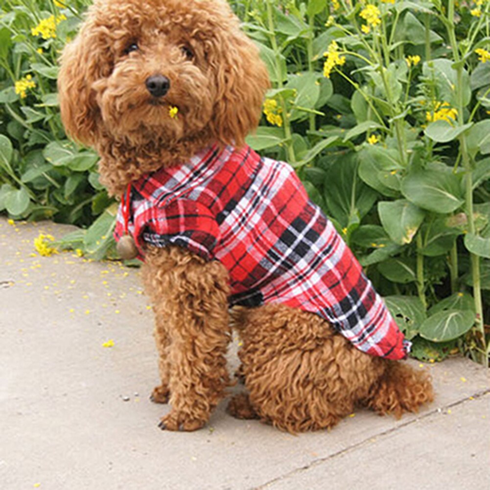 Hond Kleding Voor Hond Zachte Zomer Plaid Hond Vest Kleding Voor Kleine Honden Chihuahua Katoen Puppy Shirts T-shirt kat Vesten