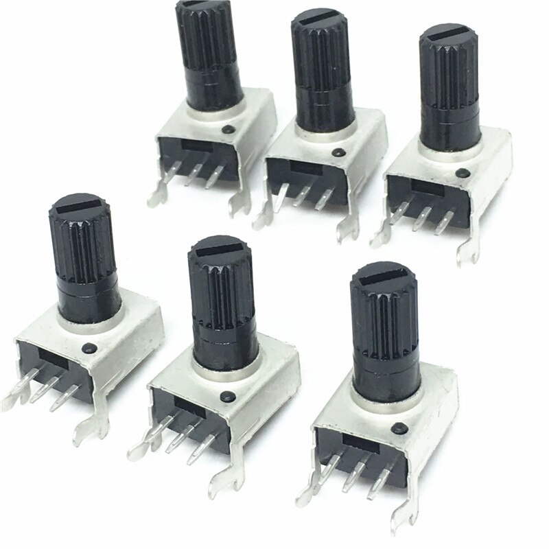 10 stks x RV09 verticale 12.5mm As 5 k 10 k 50 k 100 k 0932 Verstelbare Weerstand 9 type 3Pin Seal Potentiometer
