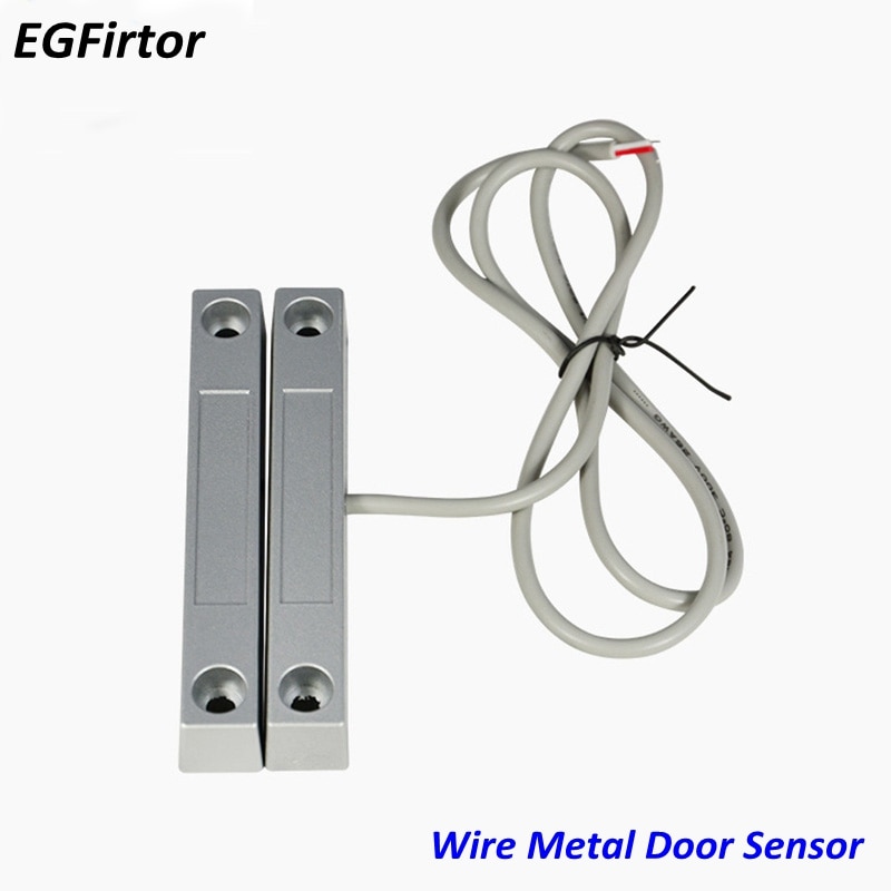 5Pair Wire 58 Metal Roll Door Window Sensor Magnetic Contact Reed Switch Sensor For Home Alarm System