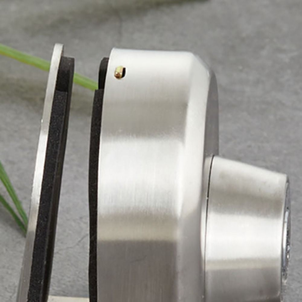 10-12mm Frameless Glass Door Lock with Keys No Need Drilling Glass Display Cabinet Lock Stainless Steel Safe Door Lock Buckle