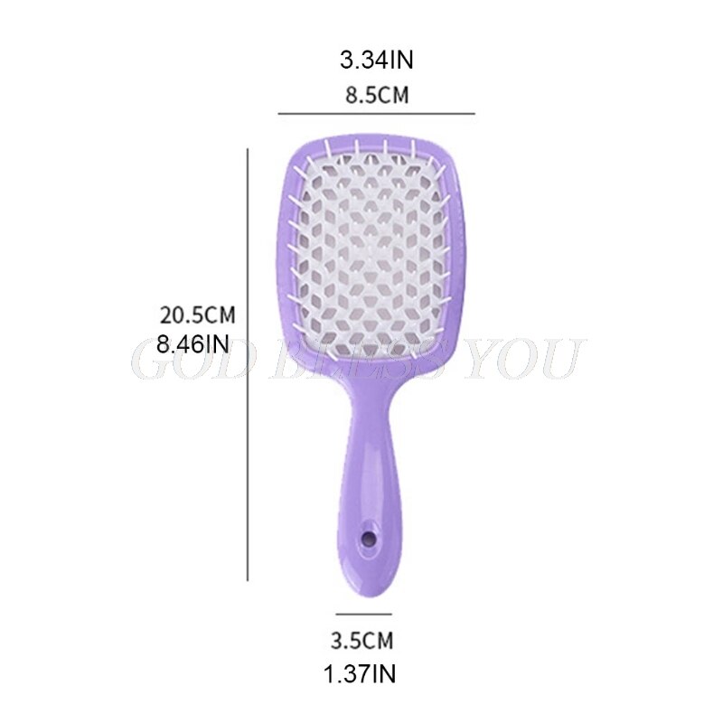 Vented Hair Brush Salon Styling Tools Large Plate Combs Massage Girls Ponytail Comb for Home Use