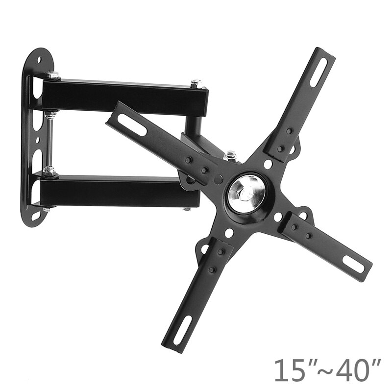 15-40 Inch Retractable TV Wall Mount Bracket Loading 15Kg Full Motion Bracket Mount for Flat Screen Up To 200X200Mm