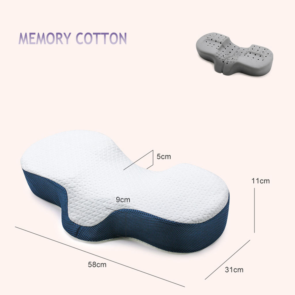 Memory Foam Cervical Pillow Comfortable Soft Neck Contour Bed Sleeping Pillows Pad for Neck Shoulder Support