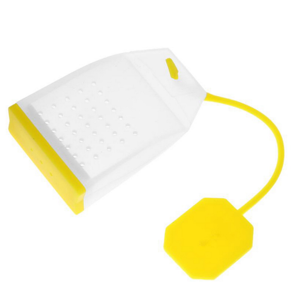 Food-grade Silicone Tea Bags Colorful Style Tea Strainers Herbal Loose Tea Infusers Filters Scented Tea Tools: yellow