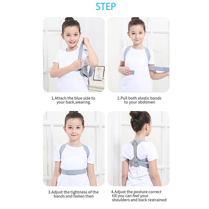 ZITY Adjustable Child Shaper Children Posture Corrector Back Support Belt Correction Orthosis Shoulder Back Belt For Teenage