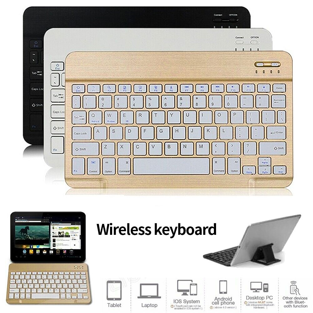 Wireless Bluetooth Keyboard For ipad Phone Tablet Russian Spainish French Arabian Recharger Keyboard For Android ios Windows