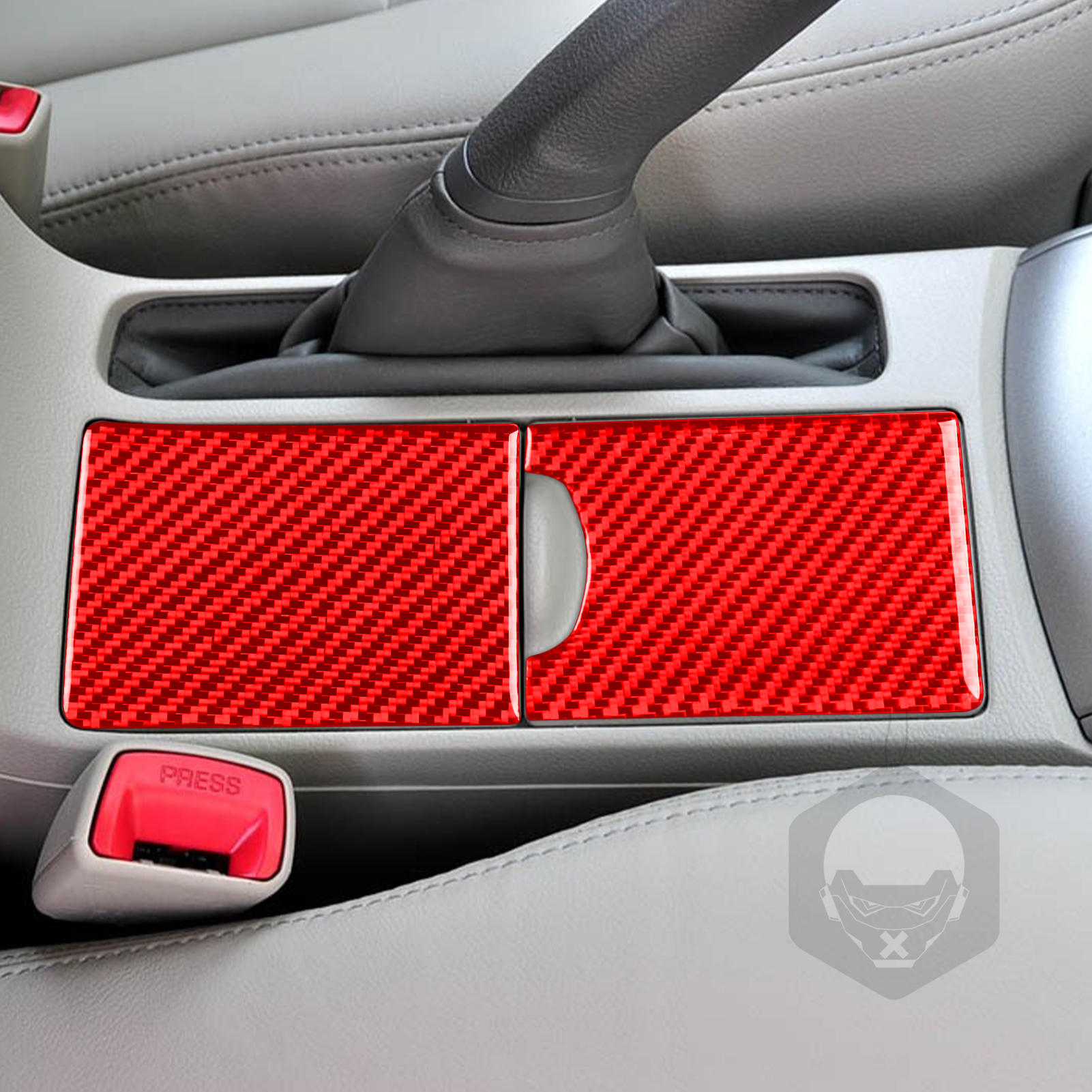 Cubierta de almacenamiento para portavasos Interior de fibra de carbono, pegatina embellecedora para Toyota Corolla 2007, , , , , , , accesorios