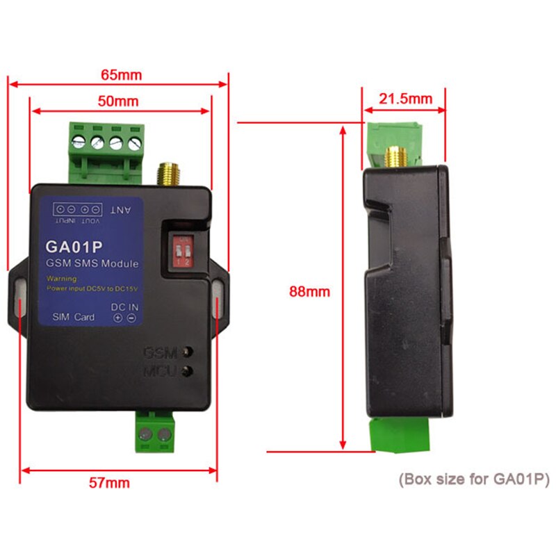 GA01P Mini GSM Alarm Systems SMS Alarms Security System Rechargeable Battery for Power Failure Alert