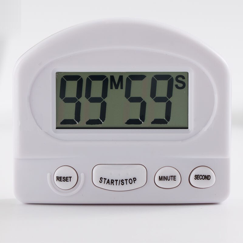 Black and White Kitchen Timer BBQ Egg Cooking Supplies Fitness Beauty Tools Timer Electronic Alarm Clock Timer