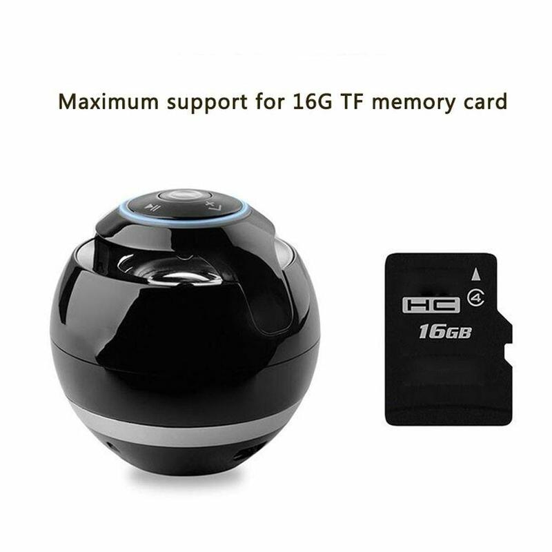 Portable Column Wireless Bluetooth Speaker Ball Mini FM Sound Handfree For Mobile Mic MP3 Globe Phone PC TF Radio Audio Box G3I1