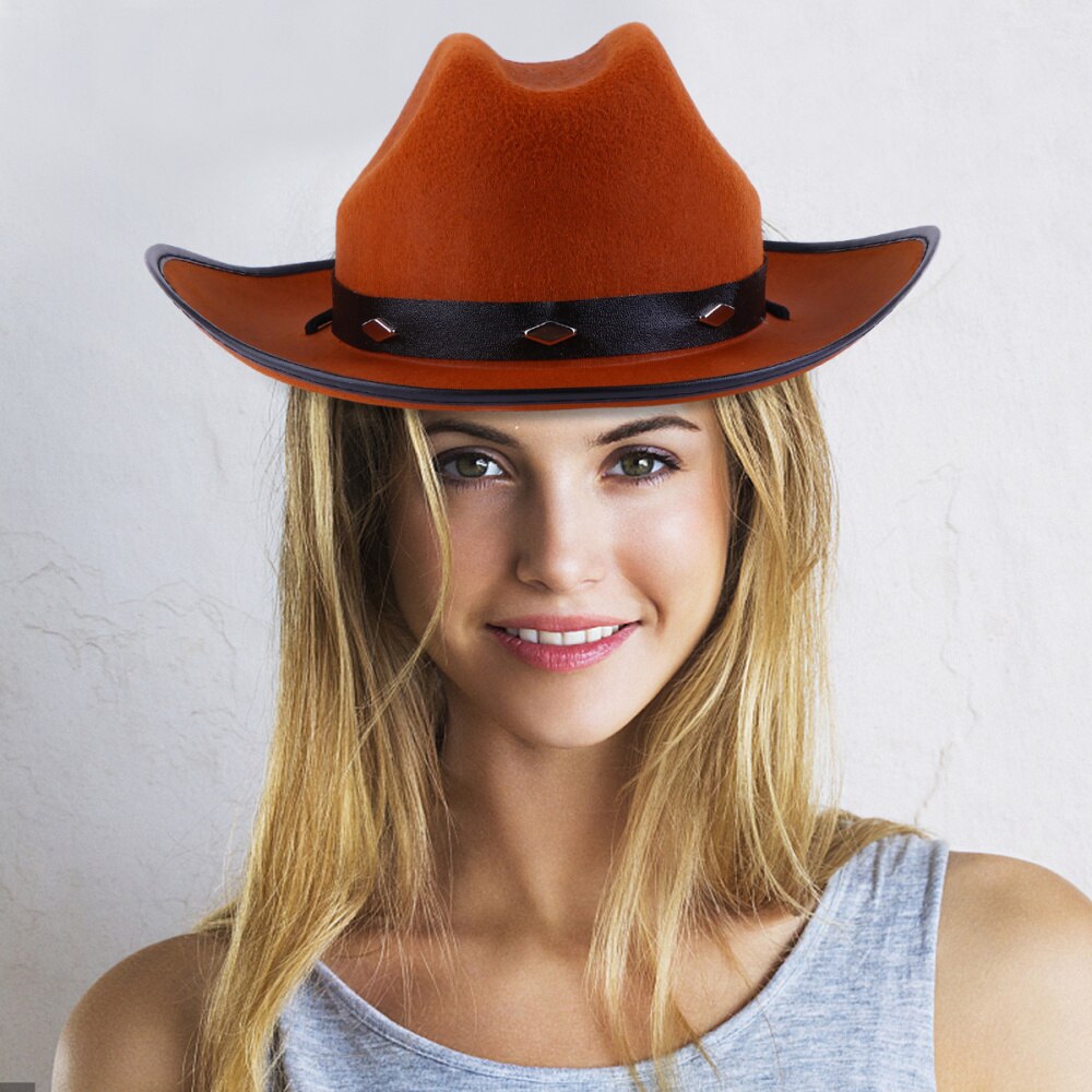 1Pc Western Cowboy Hat Adult Cowboy Hat Cowboy Hat with Five Nails