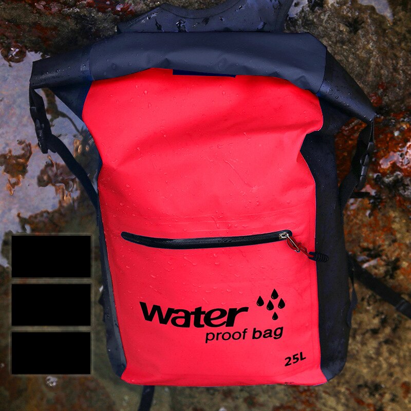 25l vandtæt rygsæk tørpose svømmetaske justerbar skulderrem flydende tørsæk til sejlads flydende sejlads rafting: R