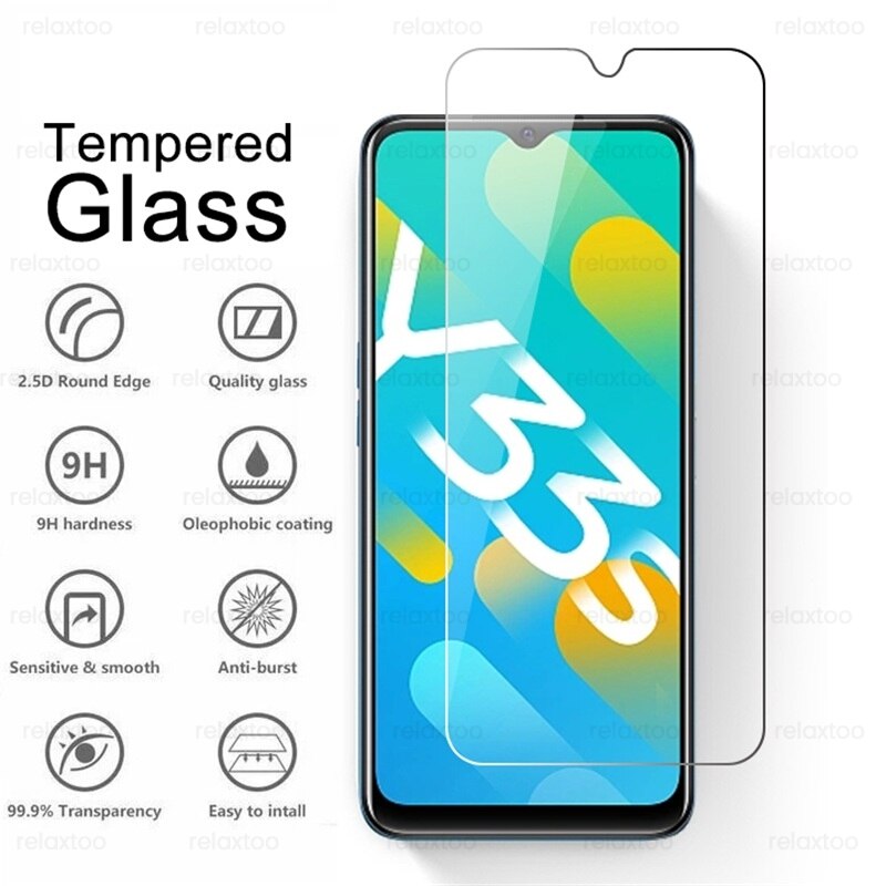 Tempered Glass VivoY33S Glass 1To2 Camera Lens Protector For Vivo Y33S Y 33S Y33 S 4G V2109 6.58&#39;&#39; Phone Screen Cover Film