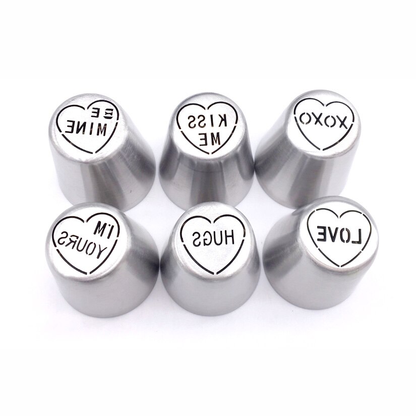 7 Stks/set Russische Icing Piping Nozzles Drie-Kleur Koppeling Tip Sets Cupcake Fondant Cake Decorating Gereedschap