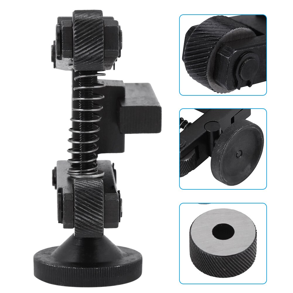 Qiilu Rändelwerkzeug Für Mini-Drehmaschine – Verstellbarer Schaft, 45# Kohlenstoffstahl, CR15-Räder