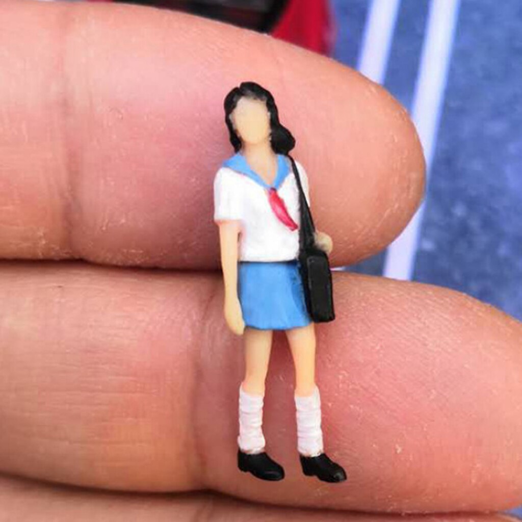 1:64 figuras de Diorama, uniforme para chicas jóvenes, chico japonés para GTR RWB