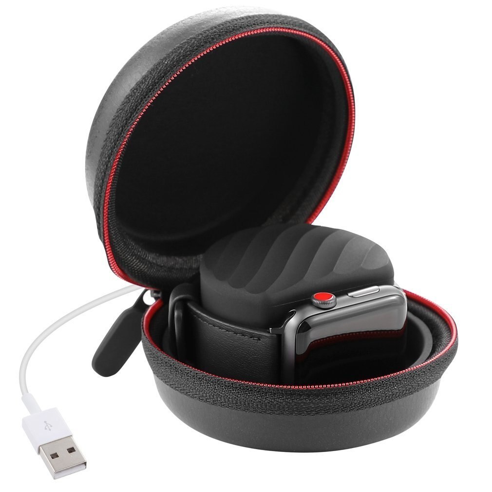 Draagbare draagtas opbergtas opbergtas etui mini-doos voor apple watch iwatch 42mm 38mm horloge