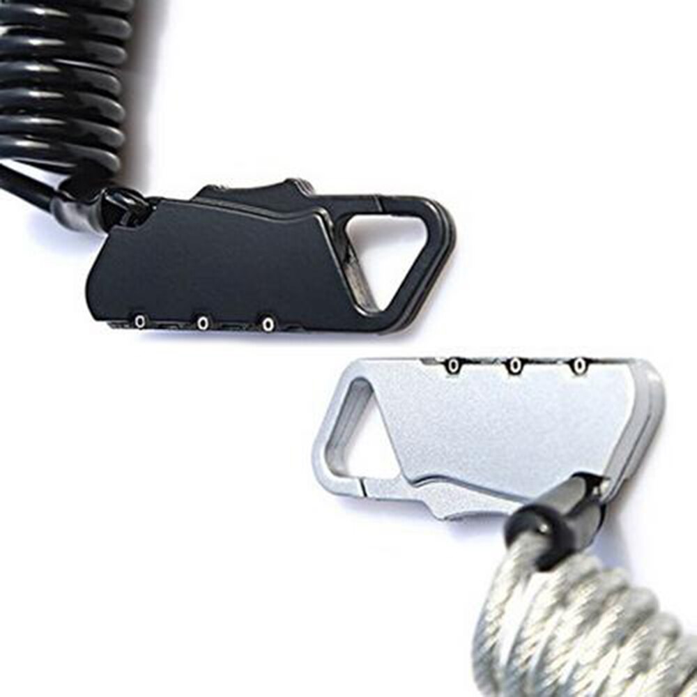 1400mm Mini Tragbare Frühjahr Anti-diebstahl Fahrrad Code Lock 3 Ziffern Kombination Passwort Bike Lock Frühling Disc Kabel draht Sicherheit