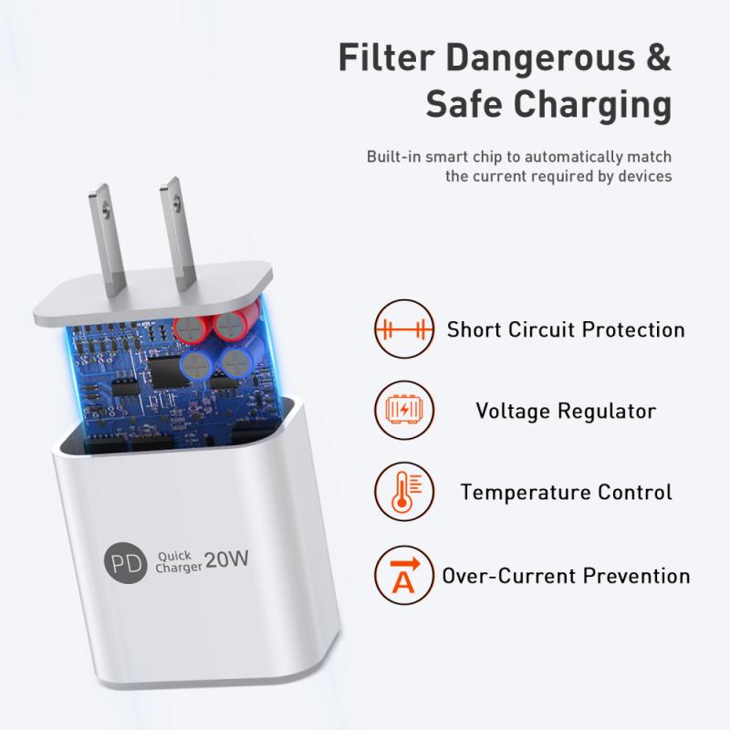 Pd 20W Snel Opladen Usb C Lader Voor Iphone 12 Pro Max Ipad Huawei Snelle Opladen Lader Type-C Usbc Muur Telefoon Oplader