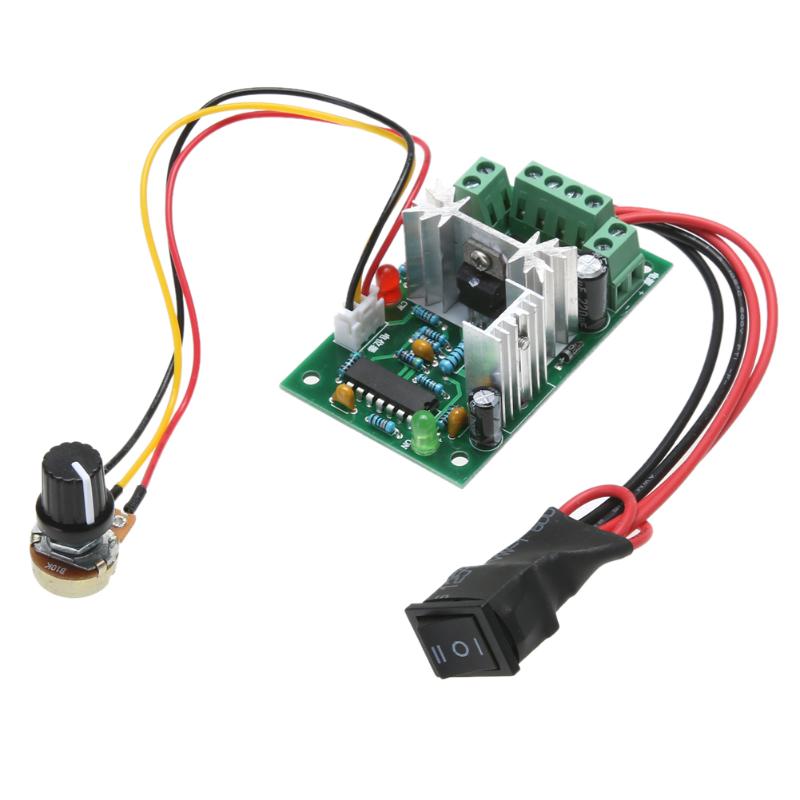 DC Motor Speed Controller C10V12V24V30V 120W PWM 500HZ Adjustable Volt Motor Controller CCM2 Overload short Circuit Protection
