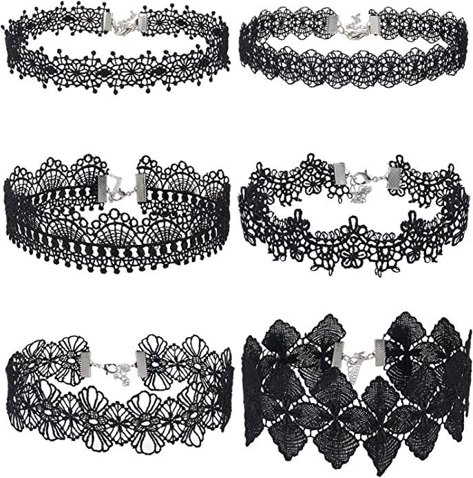 Dame chokers blad dusk kvinner hals smykker tilbehør jente blonder gotisk vintage sexy fløyel rose perler blomsterhalskjede