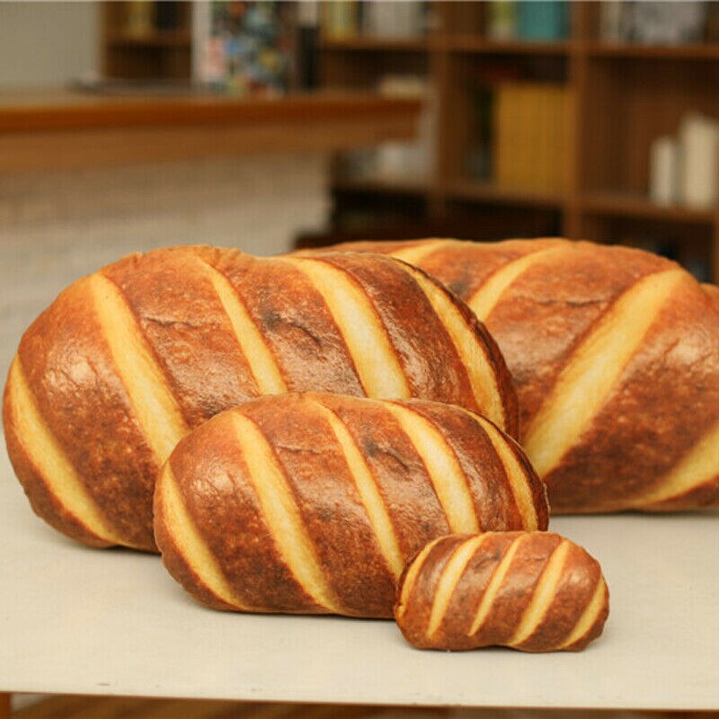 Zimmer Dekor Brot Kissen Plüsch Spielzeug Simulation Büro Kissen freundlicher Geburtstag Brot bilden Kissen Weiche Lenden Zurück Kissen