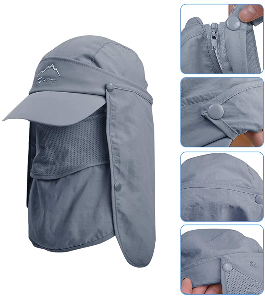 Gorra de pesca al aire libre para hombre, gorra de béisbol de secado rápido, anti ultravioleta, protector solar