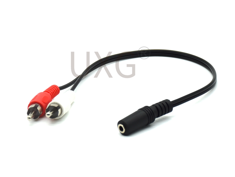 3.5Mm Y Adapter 2RCA Audio Kabels Stereo Aux Vrouwelijke Naar Mini Jack Naar Male 2 Rca Plug Y Adapter 1/8 Stereo Splitter Connector Draad