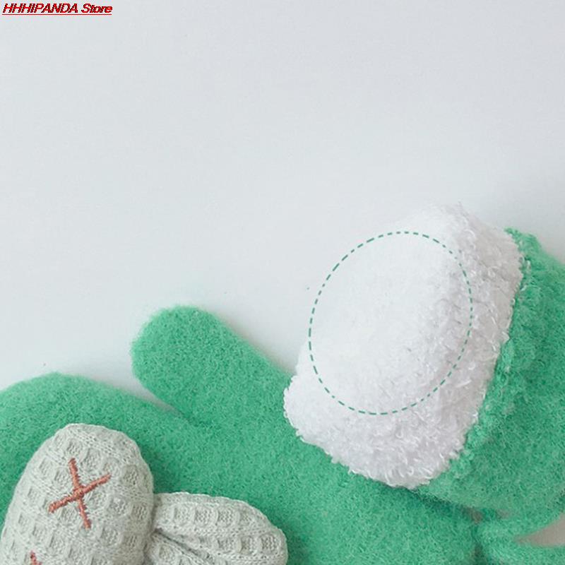 1 Paar Herfst Winter Warm Baby Handschoenen Cartoon Animal Bunny Thicken Kids Handschoenen Voor Baby Meisje Jongen Zachte Nylon Kinderen wanten