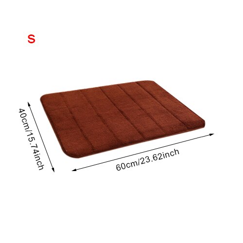 Wasser Absorption Teppich Schlecht matt Schlecht Teppich zottelig Speicher Schaum Tür Boden matt küche Wc Nicht-Unterhose Zubehör Produkte: dunkel Braun  S