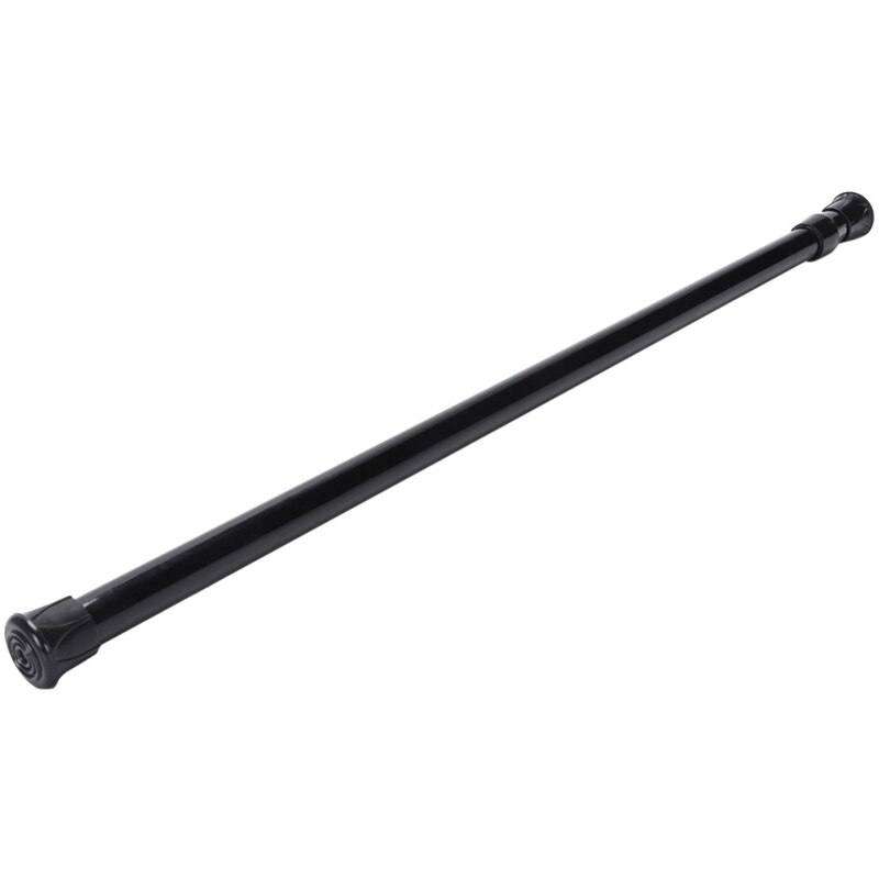 Spring Extendable Loaded Curtain Rail Pole Telescopic Bath Window Tension Rod,40-70cm & 55-90cm,Wood Color