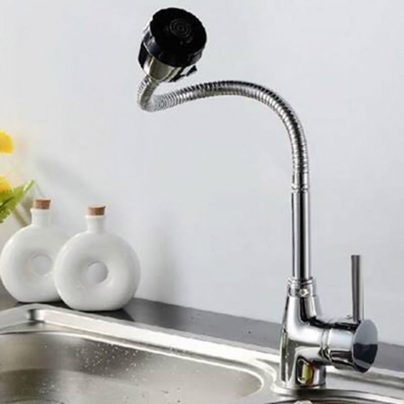 360 Degrees Rotation Sink Faucet Pipe Stainless Steel Kitchen Sink Spout Water Saving Outlet Fexible Tube Single Handle Connecti