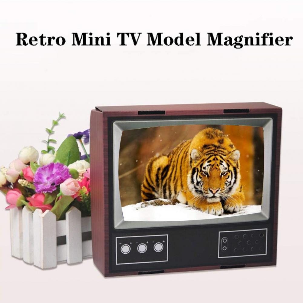 Mobile Phone Screen Magnifier Phone Projector Video Amplifier Folding Enlarged Expander DIY Retro cardboard TV set Gags toy