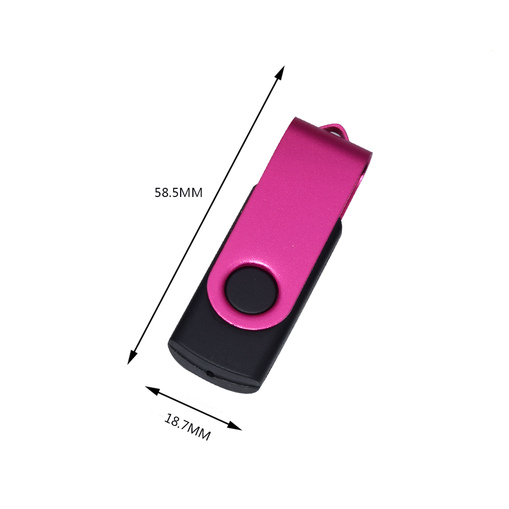 Pamięć USB 32GB, Pendrive 16GB, Metalowy Pendrive z Obrotową Główką, Przenośny Dysk USB 64 128 GB, Pendrive USB 2.0
