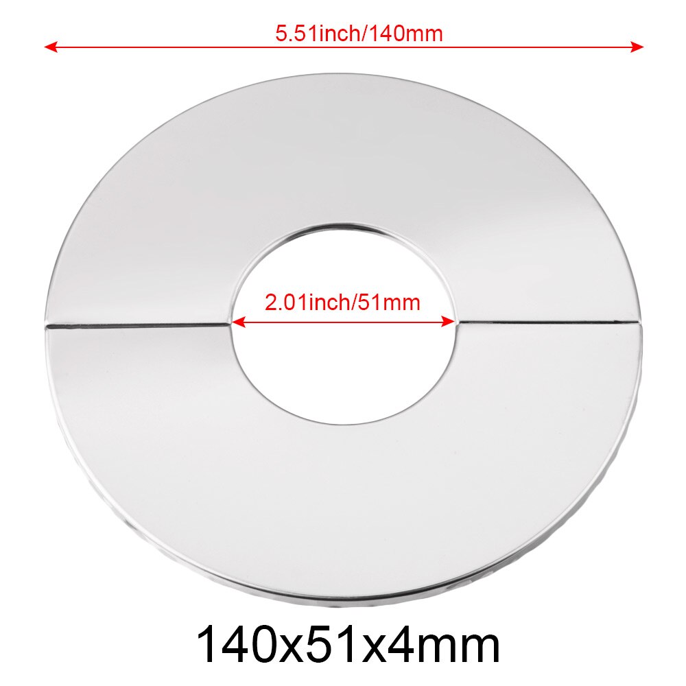 Stainless Steel Water Pipe Faucet Cover Pipe Wall Covers Faucet Self-Adhesive Decorative Cover Home Daily Tool Accessories: 140x51x4mm