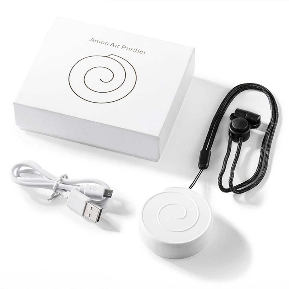 Air Purifier USB Portable Personal Wearable Necklace Negative Ionizer Anion Air White Air Cleaner Purifiers Filtration