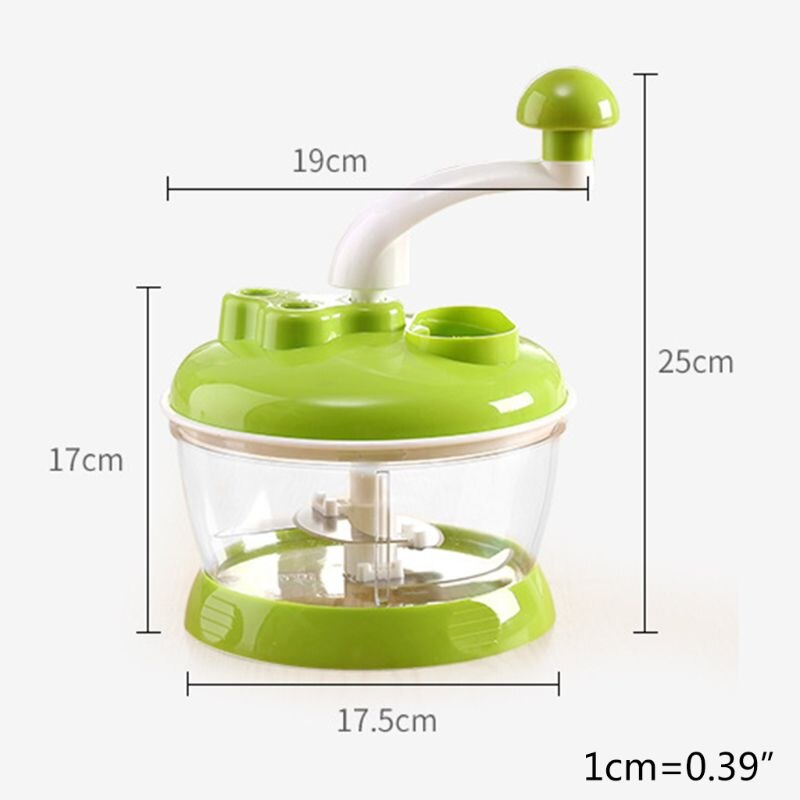 Licuadora portátil Manual, rebanador de verduras en espiral, picadora de carne, procesador de alimentos, herramienta