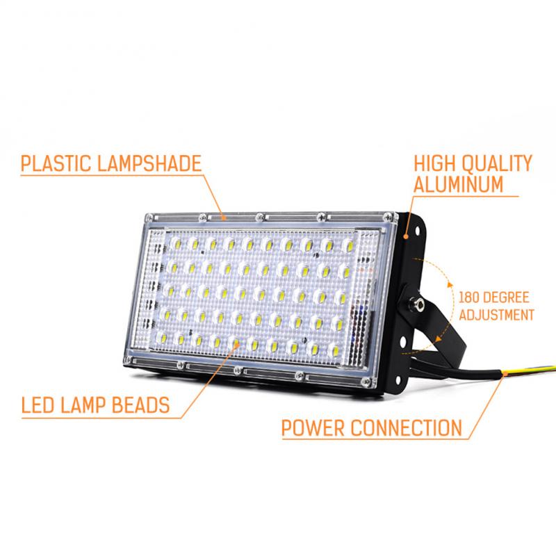 LED Security Floodlight 50W Flood Lights Indoor Outdoor Garden Waterproof Lamp Flood Led Outdoor Street Light Spotlight